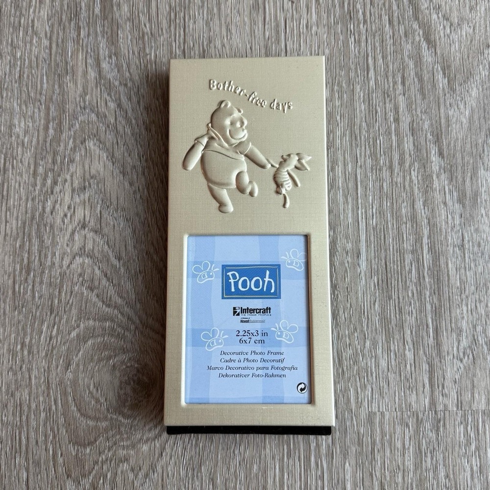 Vintage Disney Winnie the Pooh Intercraft Piglet Picture Photo Frame 2.25x3